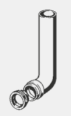 Viega Flushing pipe elbow for use with Viega ECO PLUS WC Cistern 610876
