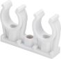 Viega Rohr-Clip 94826C2 doppelt in 15mm Kunststoff weiss 100056