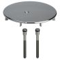 Viega Tempoplex Trim cover chrome- Ø 112 mm  · screw spacing 80 mm  · incl. 2 pcs. Fixing screws  ·581 633  · Model 6958.99  ·
