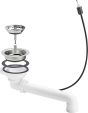 Viega drain valve 7139.16 578893 white
for sinks with drain hole Ø 90 mm
with overflow connection
Stainless Steel out basket Stainless Steel
Valve Stainless Steel
90 ° drain elbow