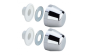 Viega cover caps with rosettes m12 pp, chrome - 107505