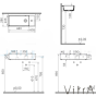Vitra ArchiPlan Right-Handed Bowl Sink with Faucet Hole 60x28cm 7406B003-0029