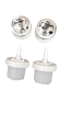 Valsir VS0802135 Pneumatic Flush Push Buttons (pair)