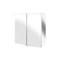 Croydex WC866105 Avon 2-Dr Cabinet S/S