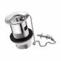 Twyford Chain waste fitting 11/4” slotted plastic plug WF4330CP
