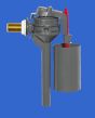 WIRQUIN TOPY SIDE ENTRY INLET FLOAT VALVE 3/8 BRASS 16300501 TOILET SPARES