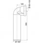 WIRQUIN Male long elbow toilet pipe 7106010110