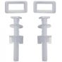 Wirquin Plastic fixing set for toilet seat wirquin family 20719931