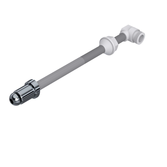 Plastic bidet tube with Chrome tip 200273