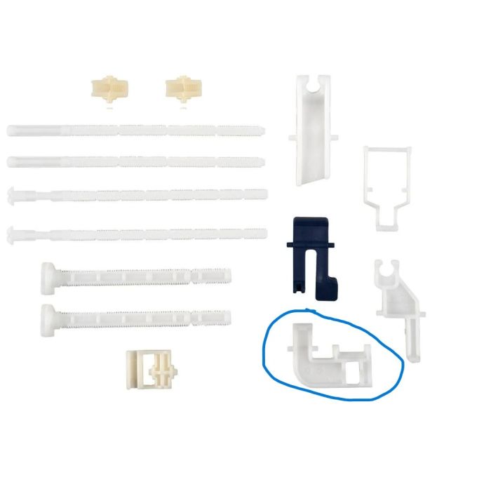 SCHWAB ASSEMBLY KIT FOR FLUSHING PLATES - OLD MODELS GALA, VIVA, RIVA, RIVA DUO, TARGA, ONDA, LINE, RIVA MINI, RIVA DUO MINI, POINT, POINT DUO 228582-8