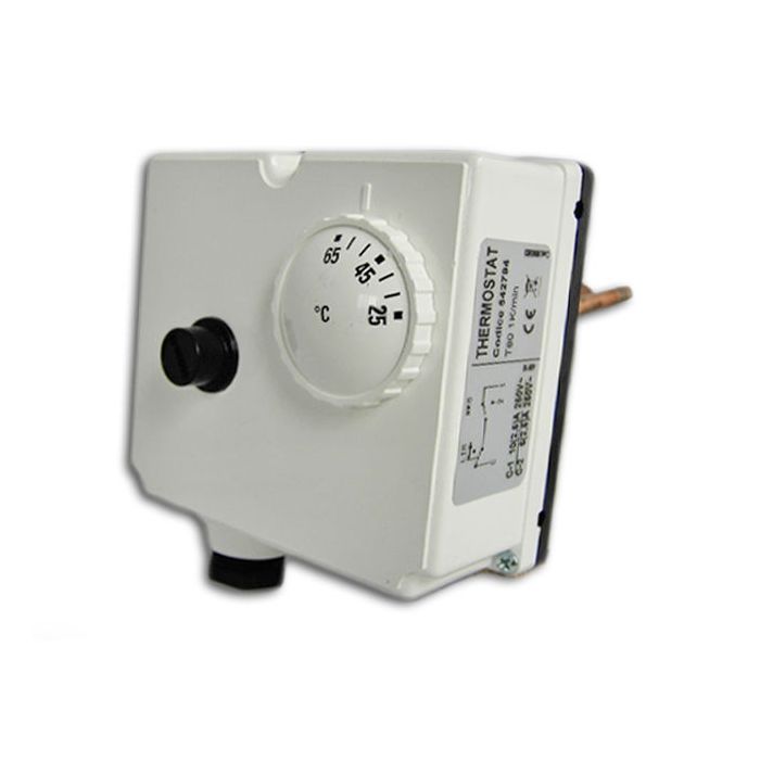 Albion Dual Immersion Thermostat, Range, Copperform