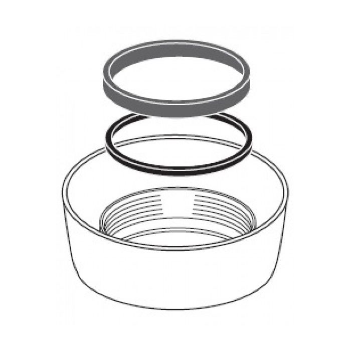 363776 Schwab nut with slip ring and seal Z3140 to-wall