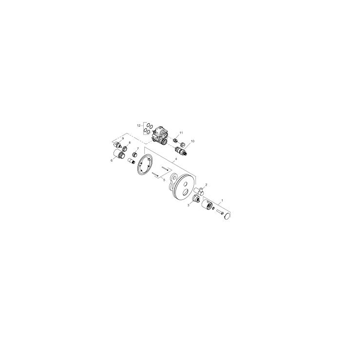 Kludi Thermostatic handle  chrome 7488605-00
