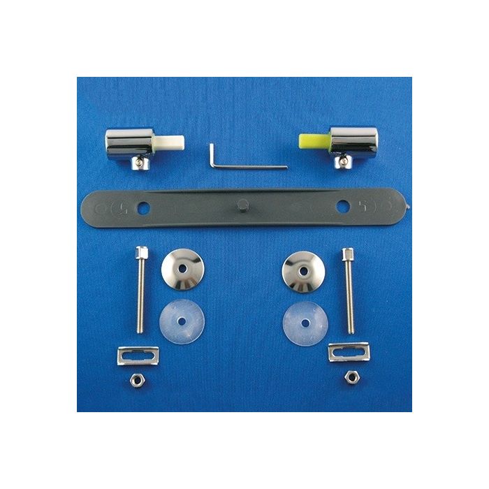 Geberit 598035000 Geberit set of hinges for WC seat, fastening from above, soft-closing mechanism (2 pc.)Only for art. no. 501.556.01.1