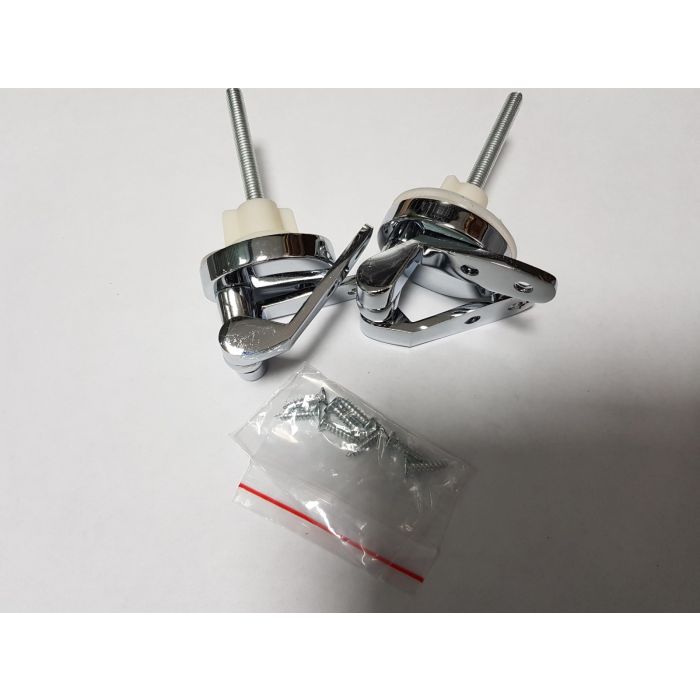 Chrome toilet seat hinge pair 69548 - 0001
