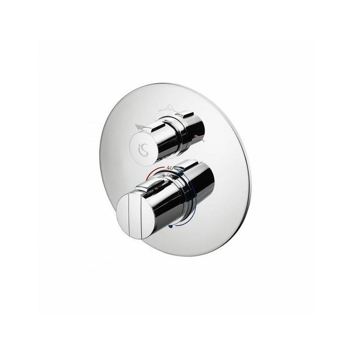 Ideal Standard  Easybox Slim BI thermostatic bath / shower mixer with diverter and round faceplate  A5879AA