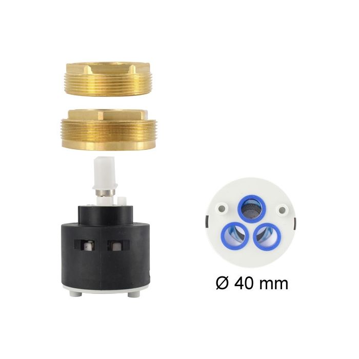 Blanco Cartridge set HP PALLAS/-S,ACTIS/-S with two counter-nuts 126111