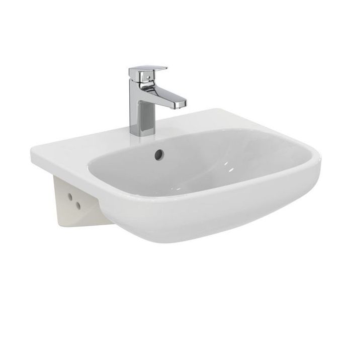 Ideal Standard  Ideal Standard i.life A 50cm semi-countertop washbasin, 1 taphole   E246701