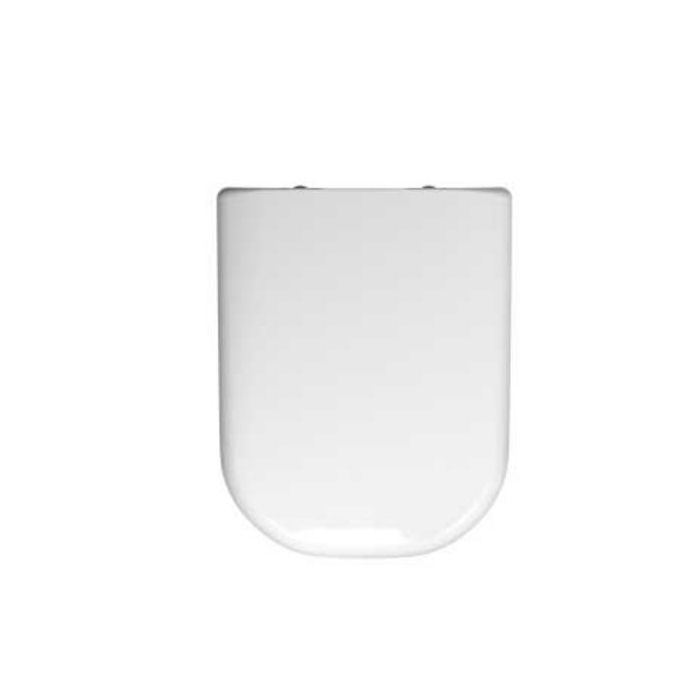 Twyford E500 round toilet seat with top fix standard hinge White E57861WH