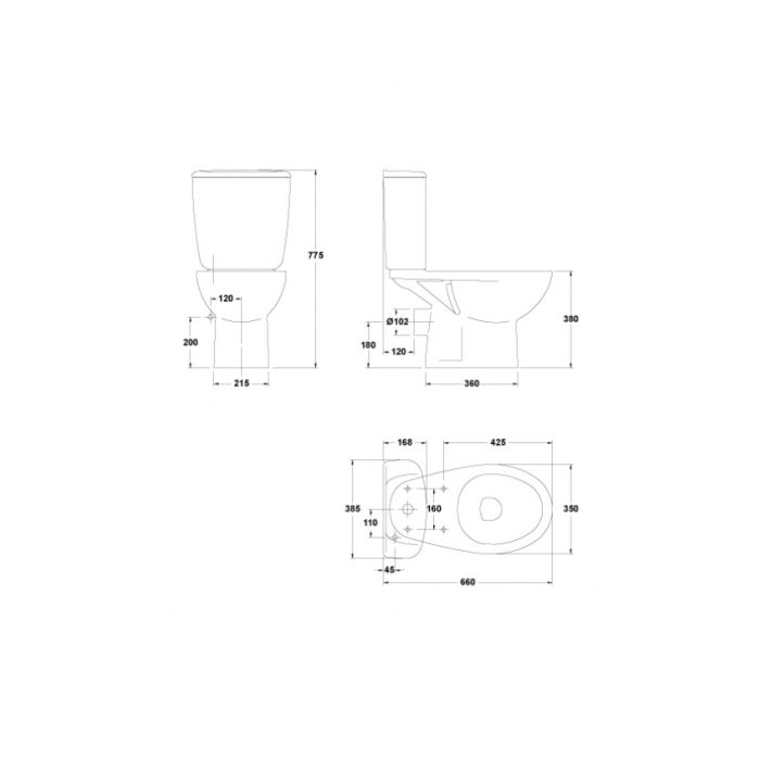GALA ELIA 51379 Seat and cover for toilet, Soft-close