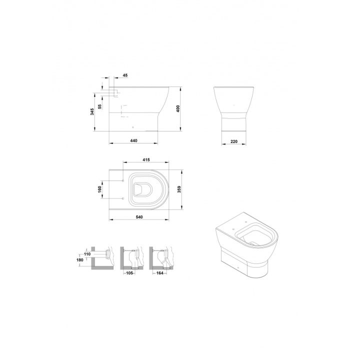 Gala Emma Toilet seat and cover standard close 51660