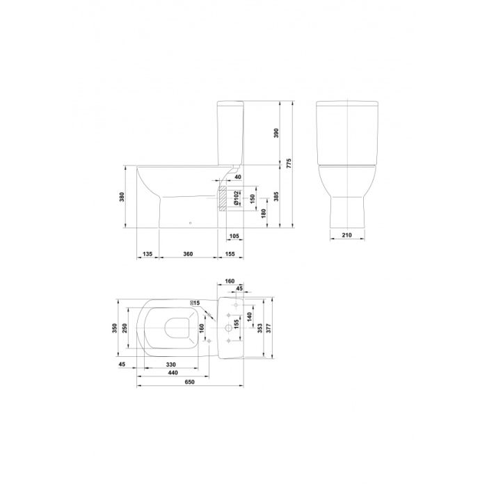 Gala Essence Smart Toilet Seat and Cover 5161601 Soft closing