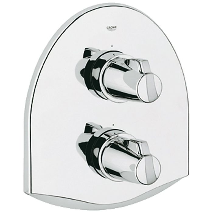Grohe Chiara Chrome Thermostatic Bath Shower Mixer Trim Set 19160000
