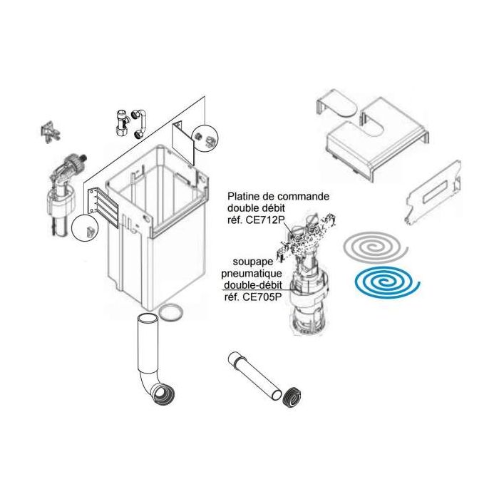 REGIPLAST CONTROL BOARD FOR DOUBLE FLOW PNEUMATIC VALVE FOR CE71
