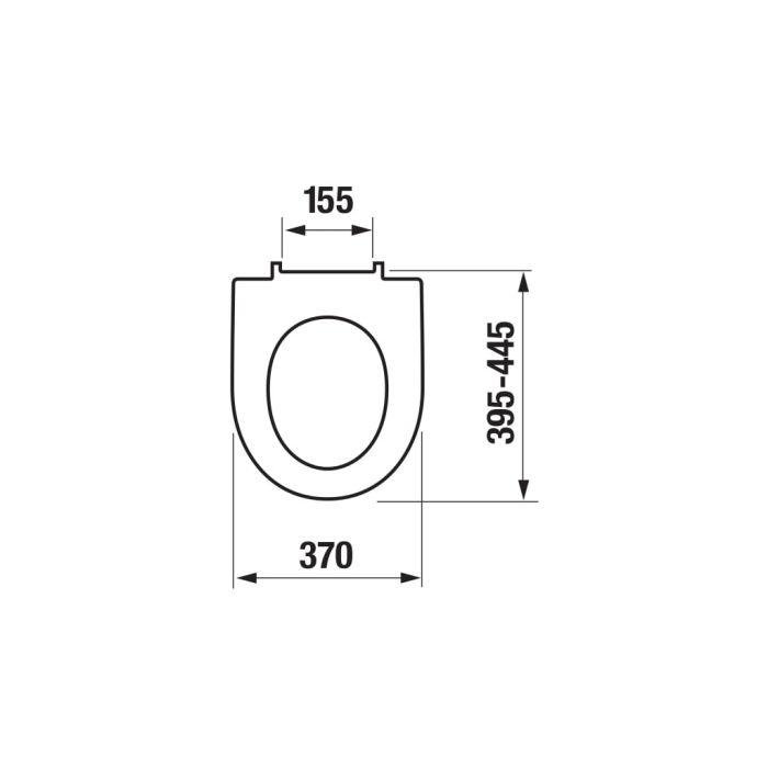 Jika Lyra plus H8903850000631 Toilet seat and cover Slow close with stainless steel hinges
