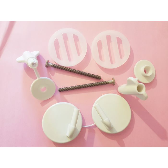 Jacob Delafon replacement nylon Toilet seat Hinges 1240101