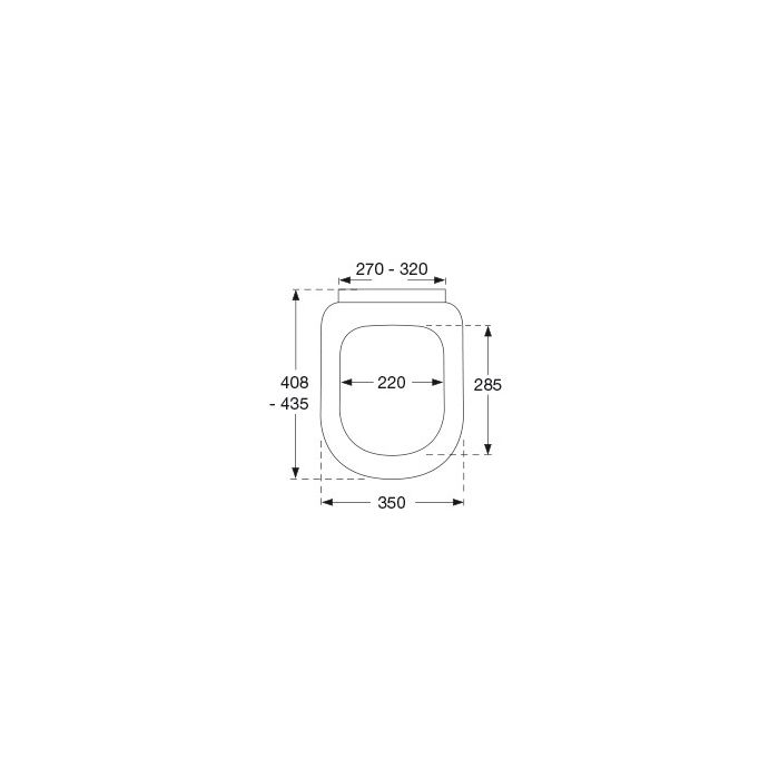 Pressalit 3 toilet seat without soft-close mechanism white 708000-D38999