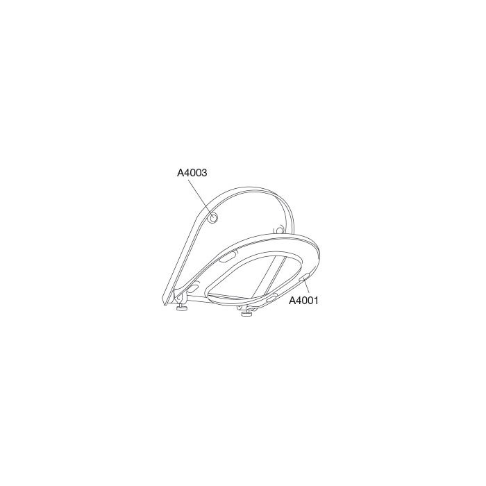 Pressalit 3 toilet seat without soft-close mechanism white 708000-D38999
