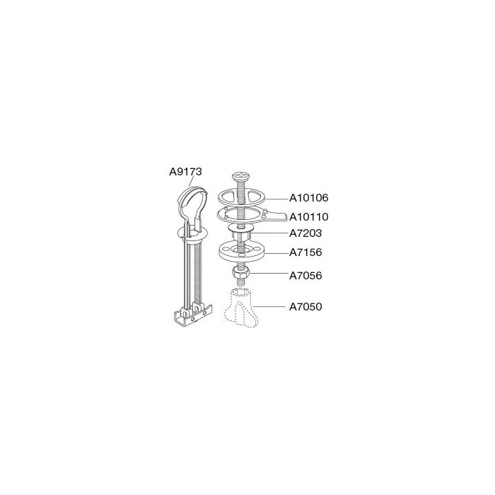 Pressalit Combi hinge universal DG4925