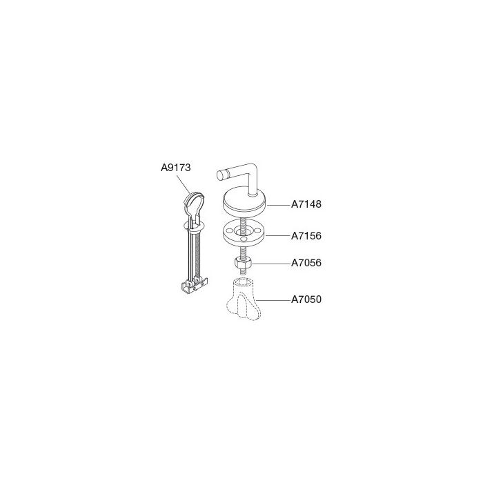 Pressalit Combi hinge univertical DH4999