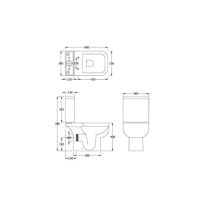 RAK Series 600 Toilet Seat with Soft Close Seat RAKSEAT001SC
