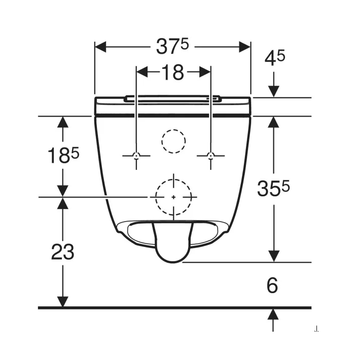 Geberit AquaClean Sela Toilet Seat Cover Only White Alpine 243.938.11.1