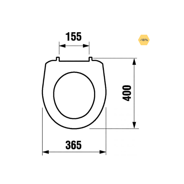 Jika Lyra Plus Toilet Seat And Cover with Hinges White H8933830000001 8.9338.3.000.00001