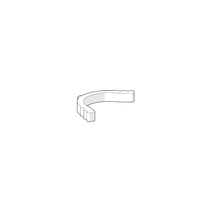 Oras 159430/10 spout restrictor controls the spout movement within a 40–80 degree range, ensuring smooth and precise operation in plumbing fixtures.
