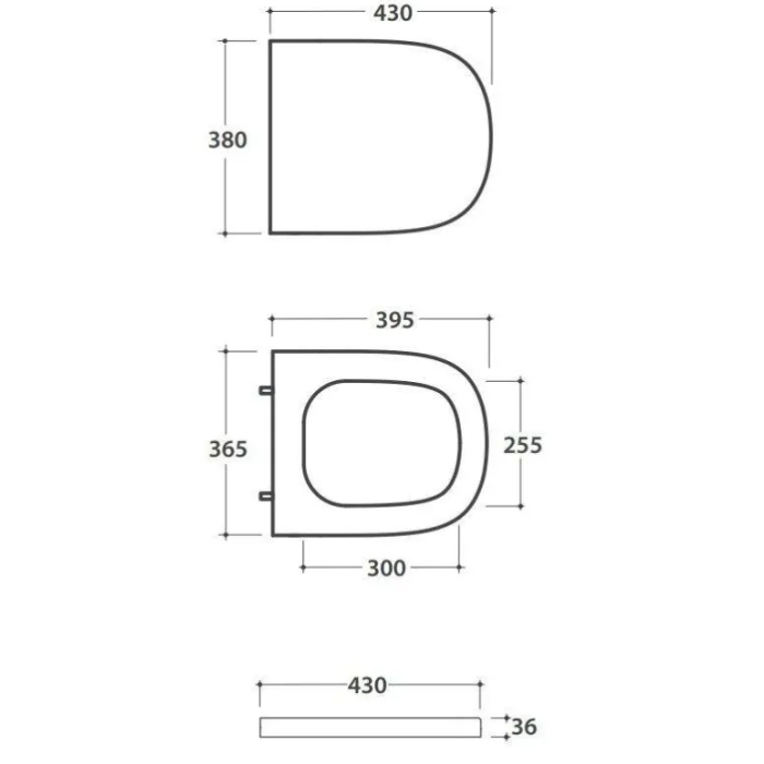 Globo Ceramica Soft Close Toilet seat cover for Stockholm series LAR20BI