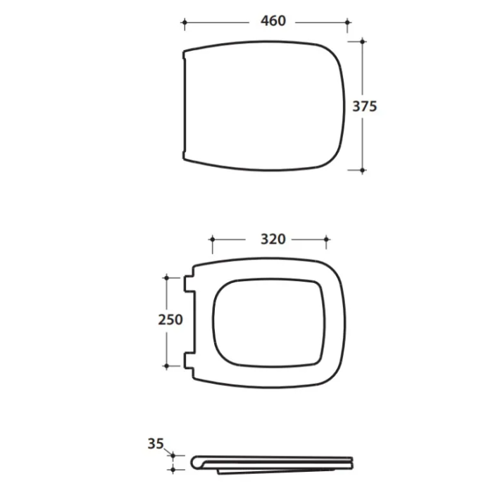 Globo Daily Soft Close Toilet Seat duroplast DAR20BI