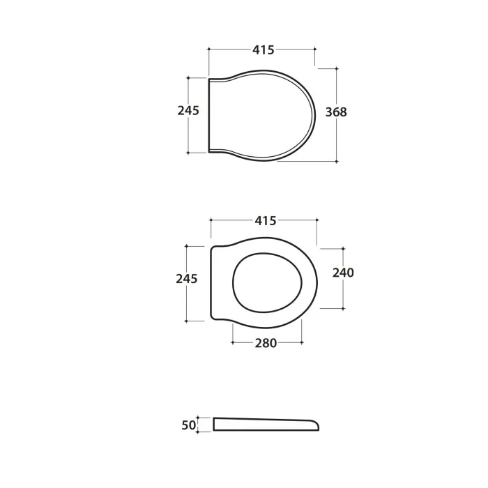 Globo Paestum Soft Close Toilet seat PA138