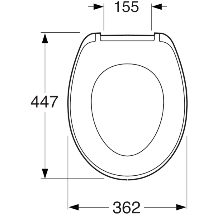 Gustavsberg Toilet Seat Nordic3 Short Hinge SC/QR 8780S801
