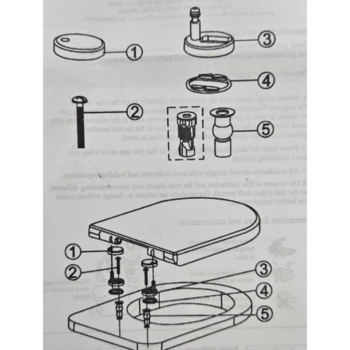 BATHSTORE WATERMARK SOFT CLOSE TOILET SEAT AND COVER WITH FITTINGS 536969 ORIGINAL SEAT