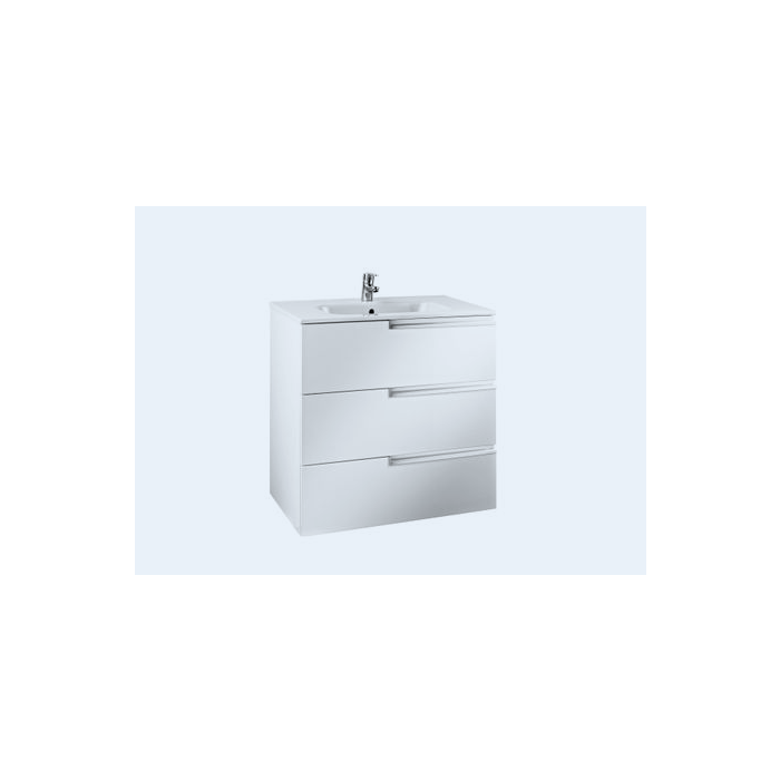 Roca  Victoria-N base unit 1000 x 460mm - 3 soft-close drawers - gloss white A856674806
