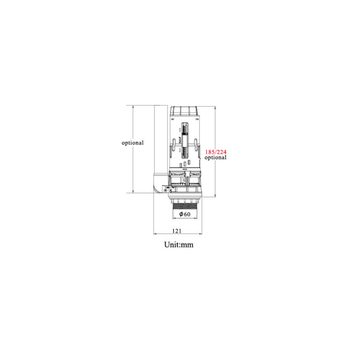 Lab Sanitary Flush Valve B265M / B2650 Without Push Button