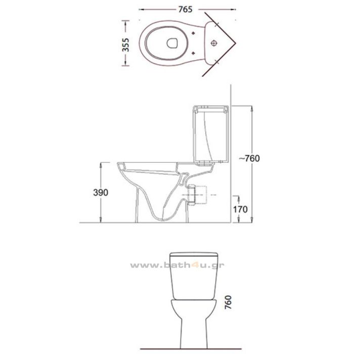 Serel 6706 Friendly Toilet Seat and cover Soft Close 233AF00002