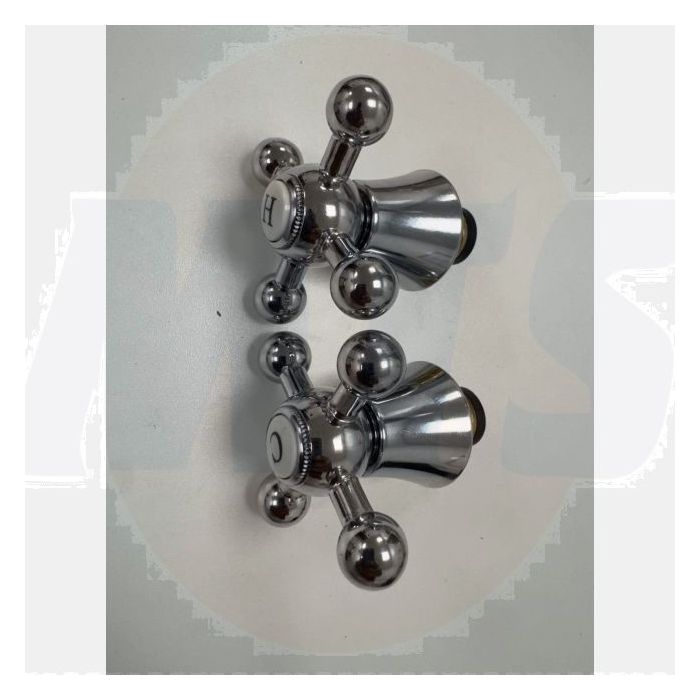 Bristan Basin Tap Reviver CHROME HANDLES ONLY NO CARTRIDGES (Hot & Cold Side) 3/4 Sold as pair TC58081HANDLE