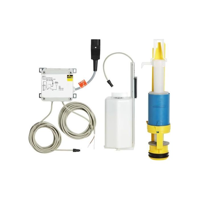 Viega WC flushing mechanism 8320.3 - Toilet flushing solution toilet flushing electronic Viega Electric release 8320.3 in 230V with push button