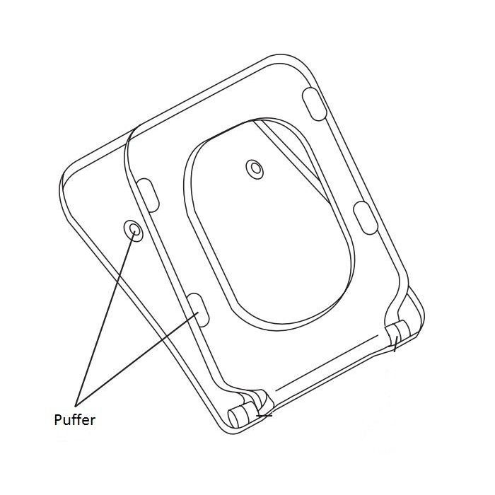 Villeroy & Boch buffers for Toilet Seat and lid / Cover 92198600 - MTSj138B