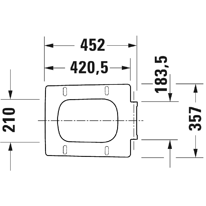 Duravit Viu Toilet seat and cover standard close 0021110000